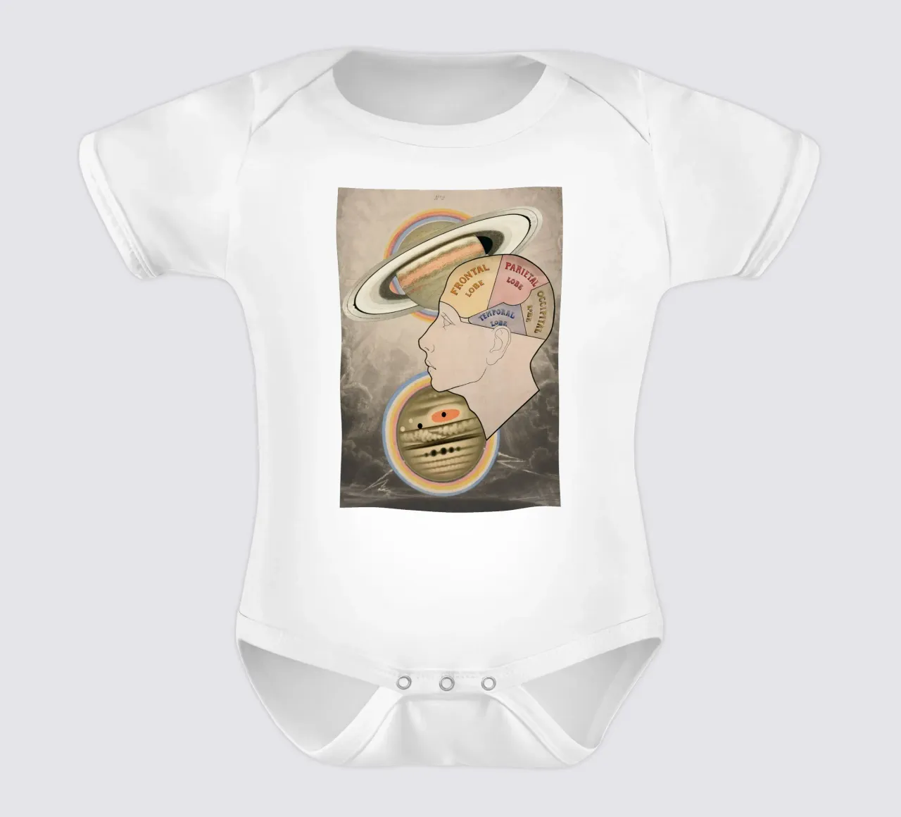 Cosmic Cortex | Press Play Art Print Collage body de bebé de Press Play Art Prints