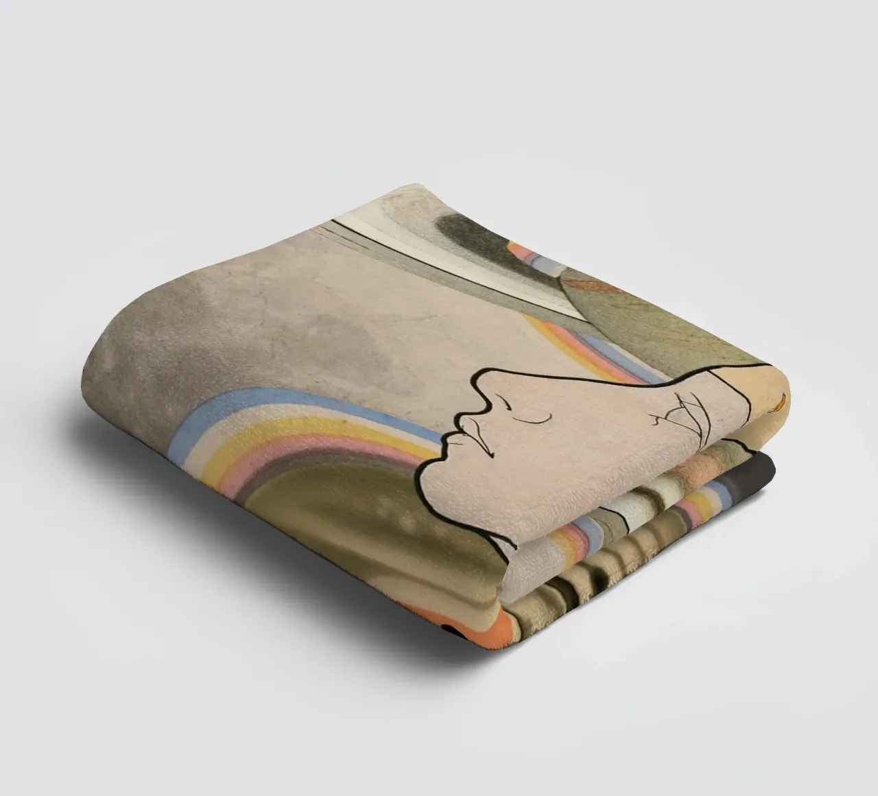 Cosmic Cortex | Press Play Art Print Collage towel by Press Play Art Prints