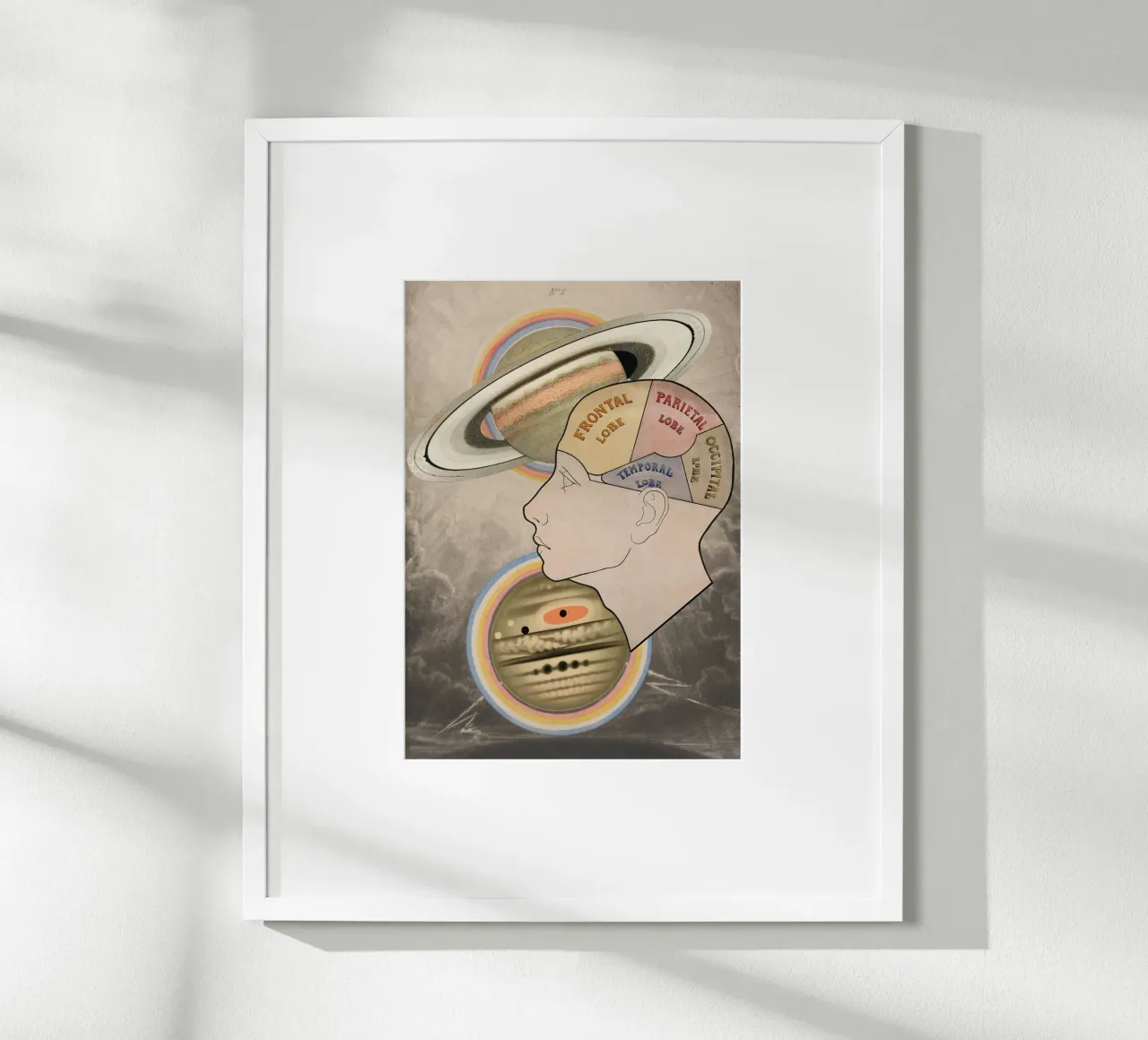 Cosmic Cortex | Press Play Art Print Collage poster de Press Play Art Prints