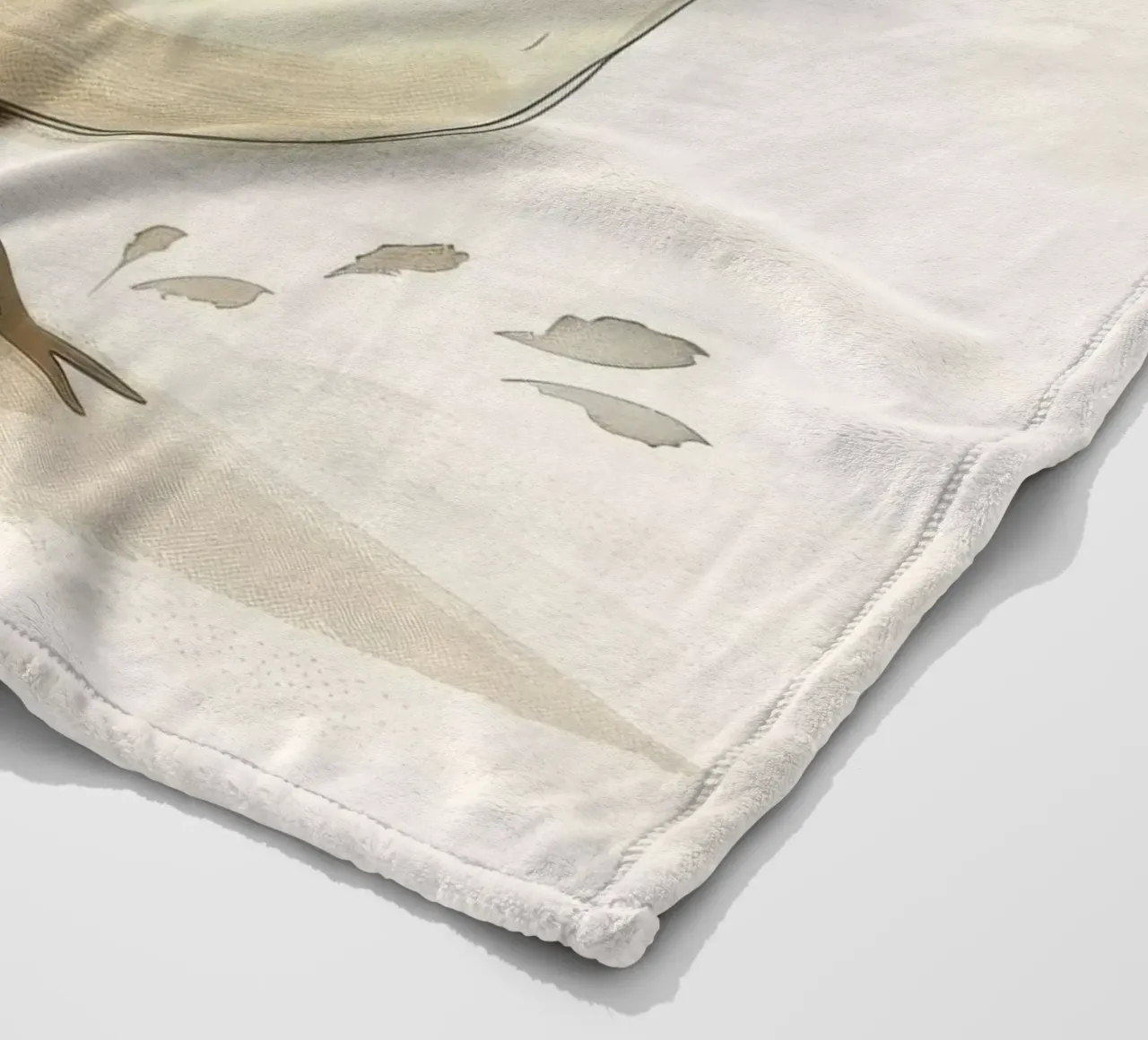 Illustrazione di un uccello marrone chiaro coperta in pile da DesignDoodle