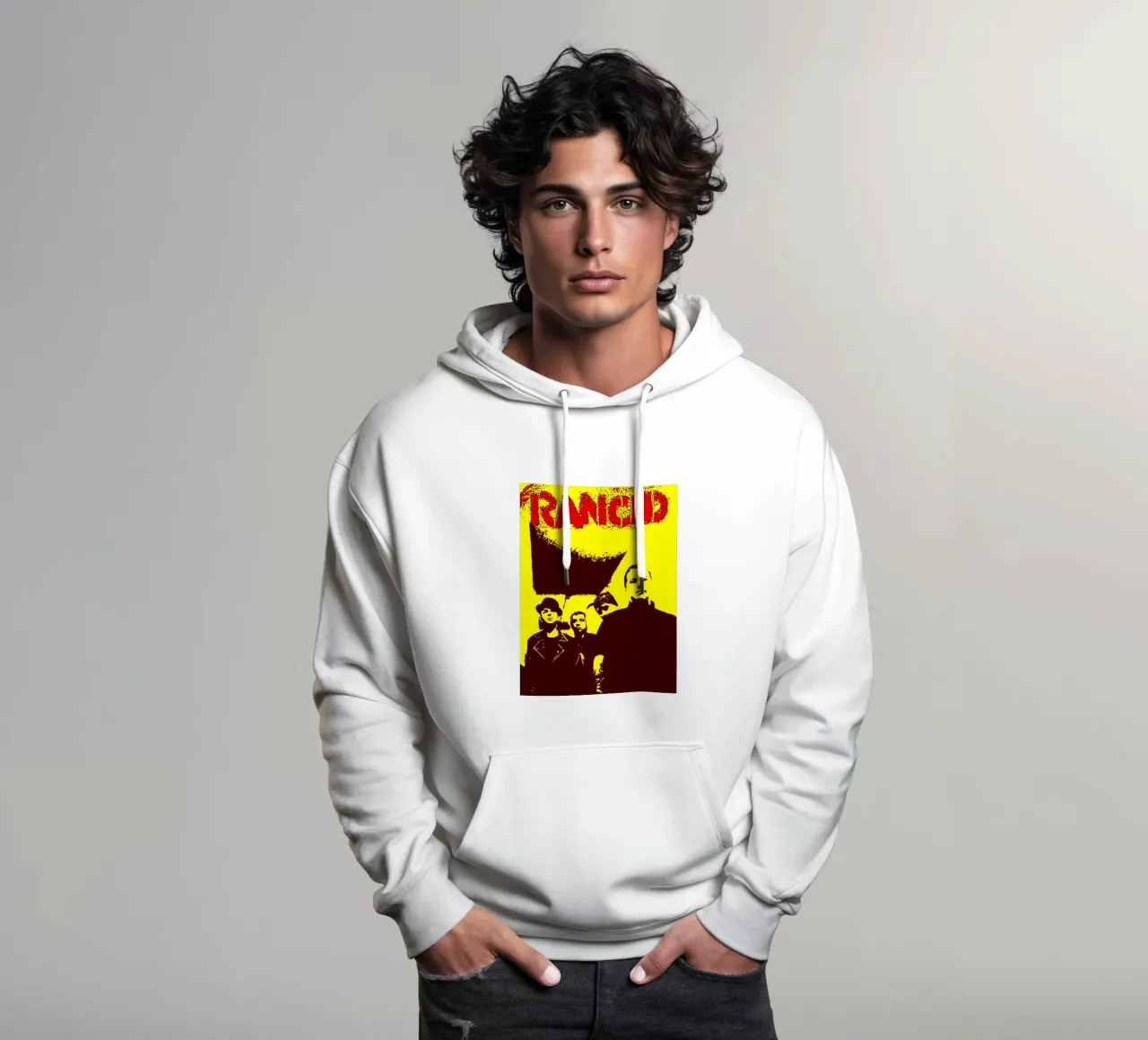 Rancid Band Art felpa con cappuccio da vanhesling