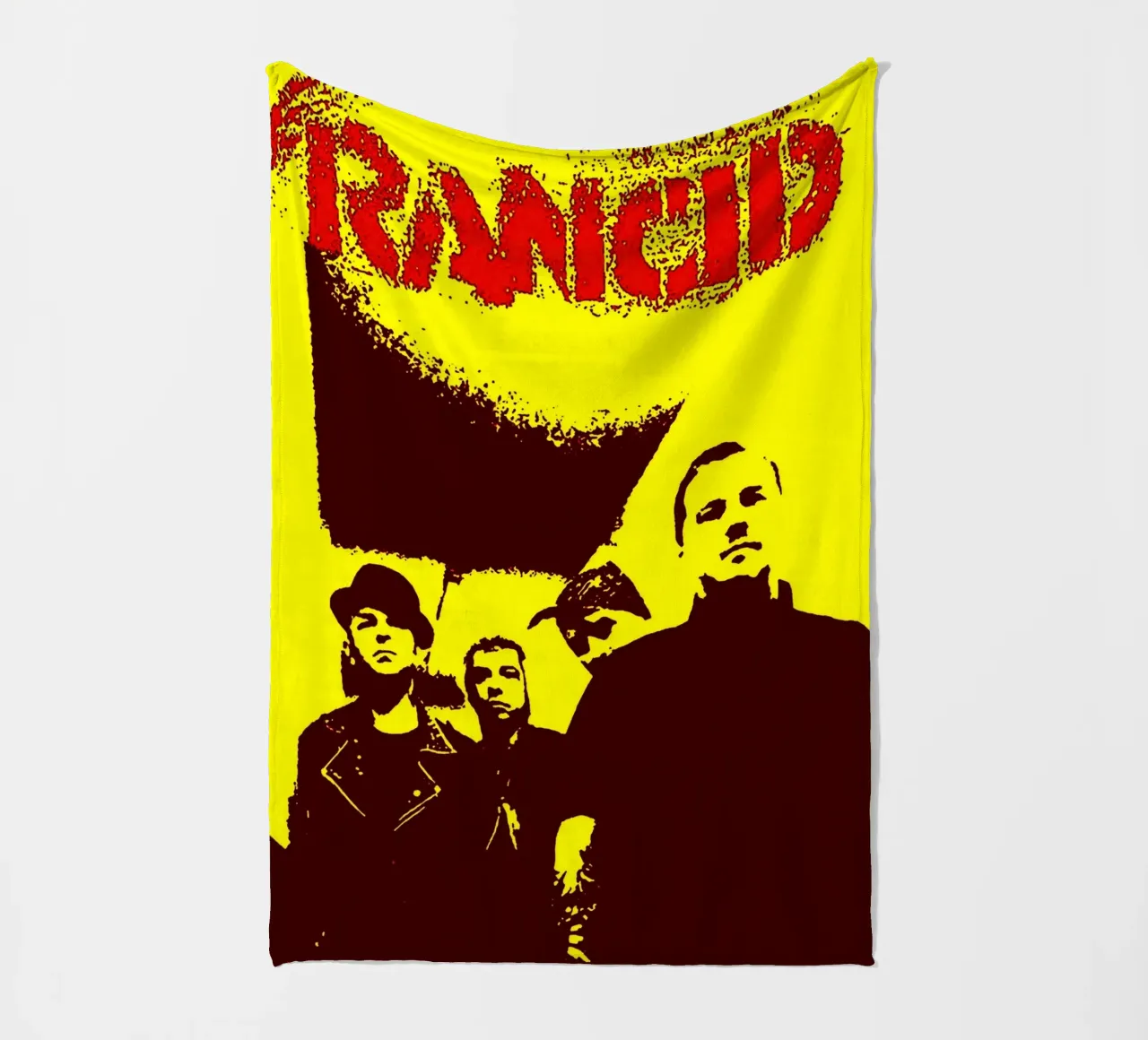 Rancid Band Art fleece blanket by vanhesling