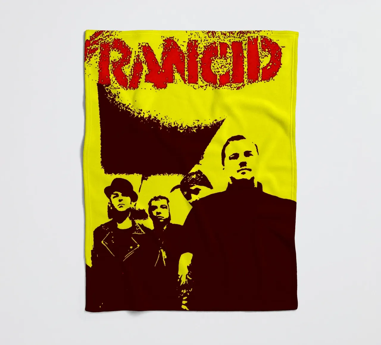 Rancid Band Art fleece blanket by vanhesling