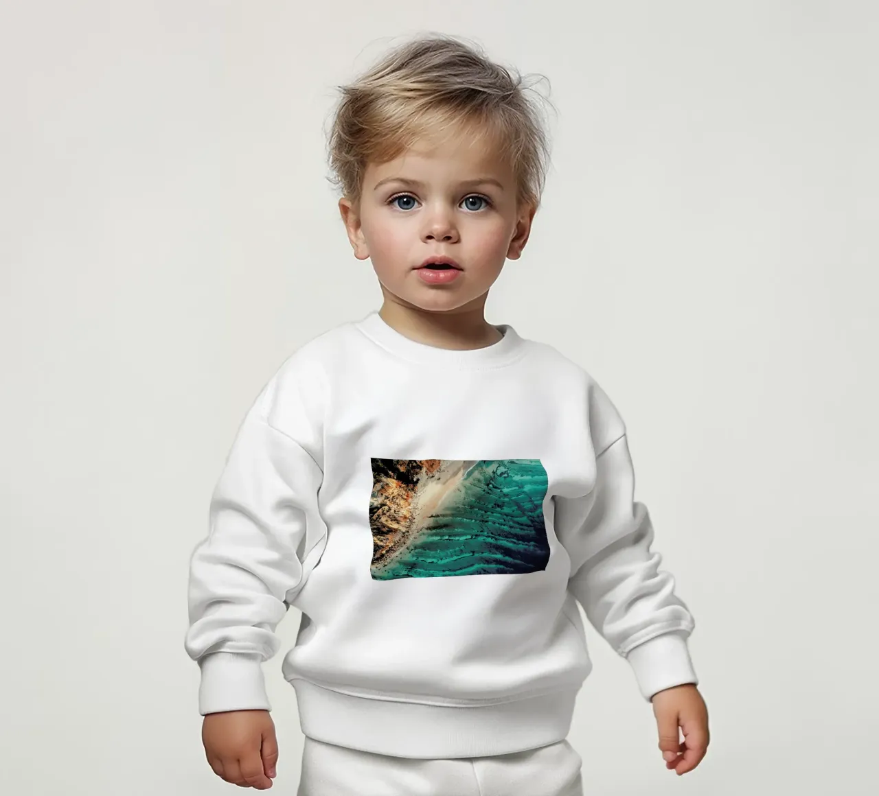 Morning Coast baby sweatshirt by Sebastian Hilgetag