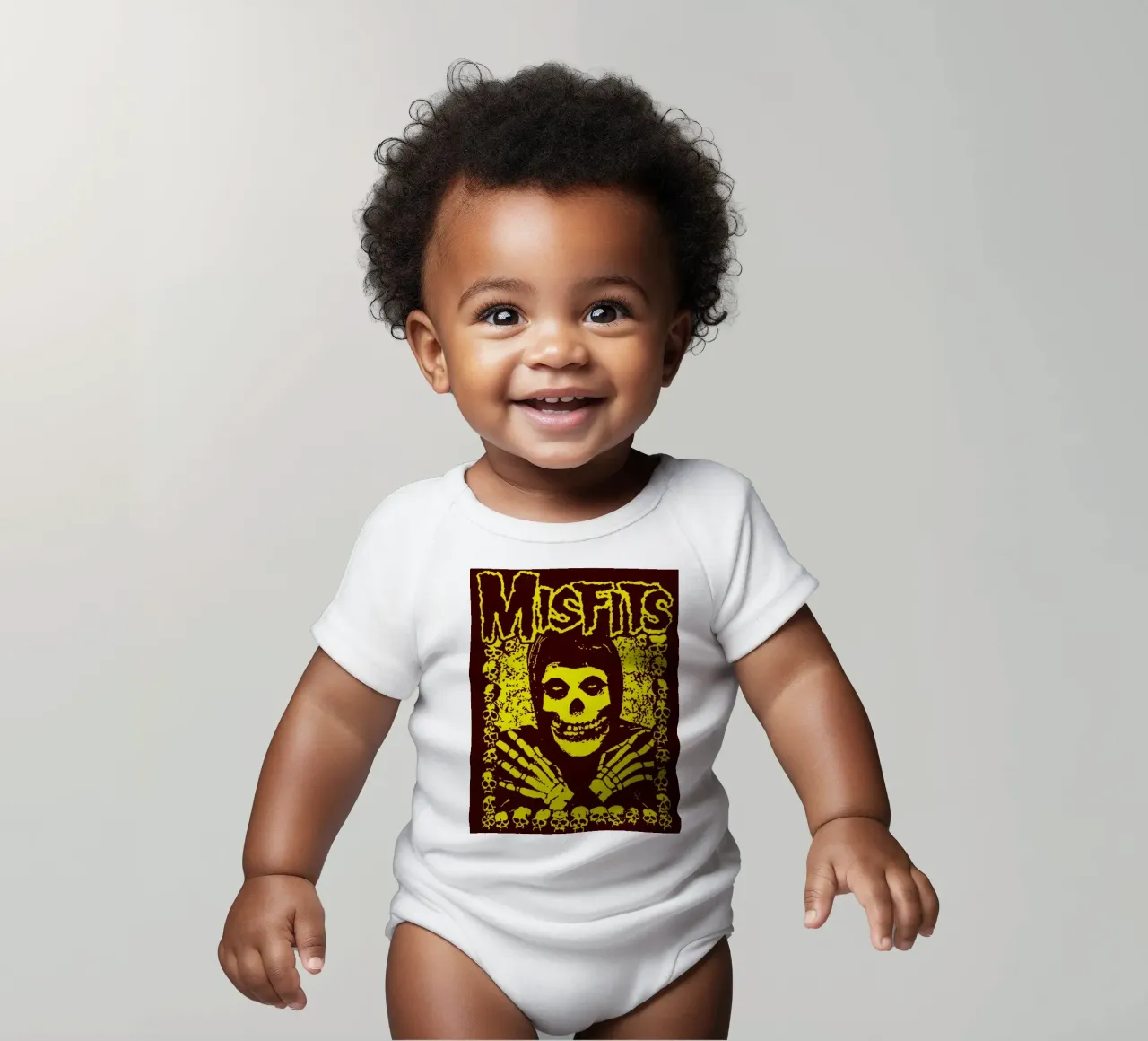 Misfits Band Art short-sleeve baby romper by vanhesling