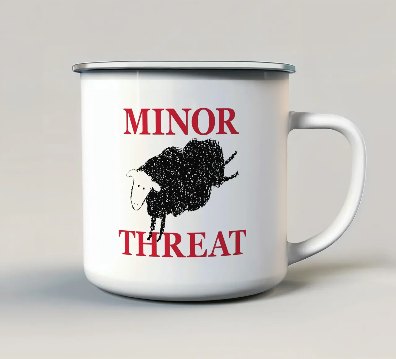 Minor Threat tazza in smalto da aylaholic