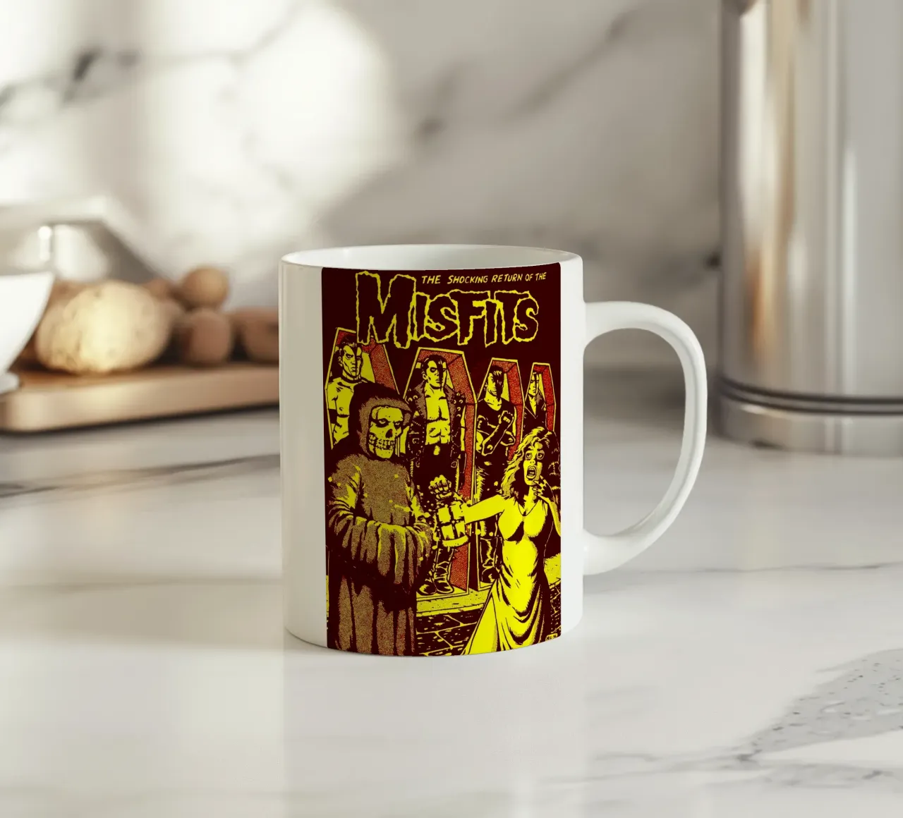 Misfits Band Art Keramik Tasse von vanhesling