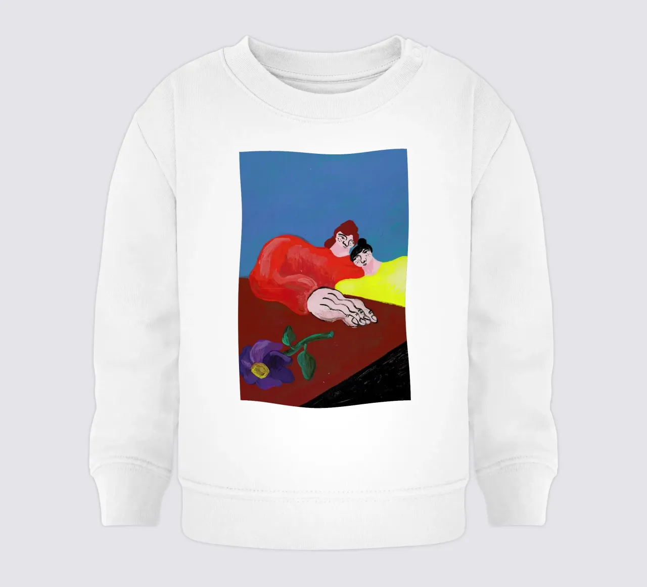 Datenight Baby Sweatshirt von Nudes and Croissants