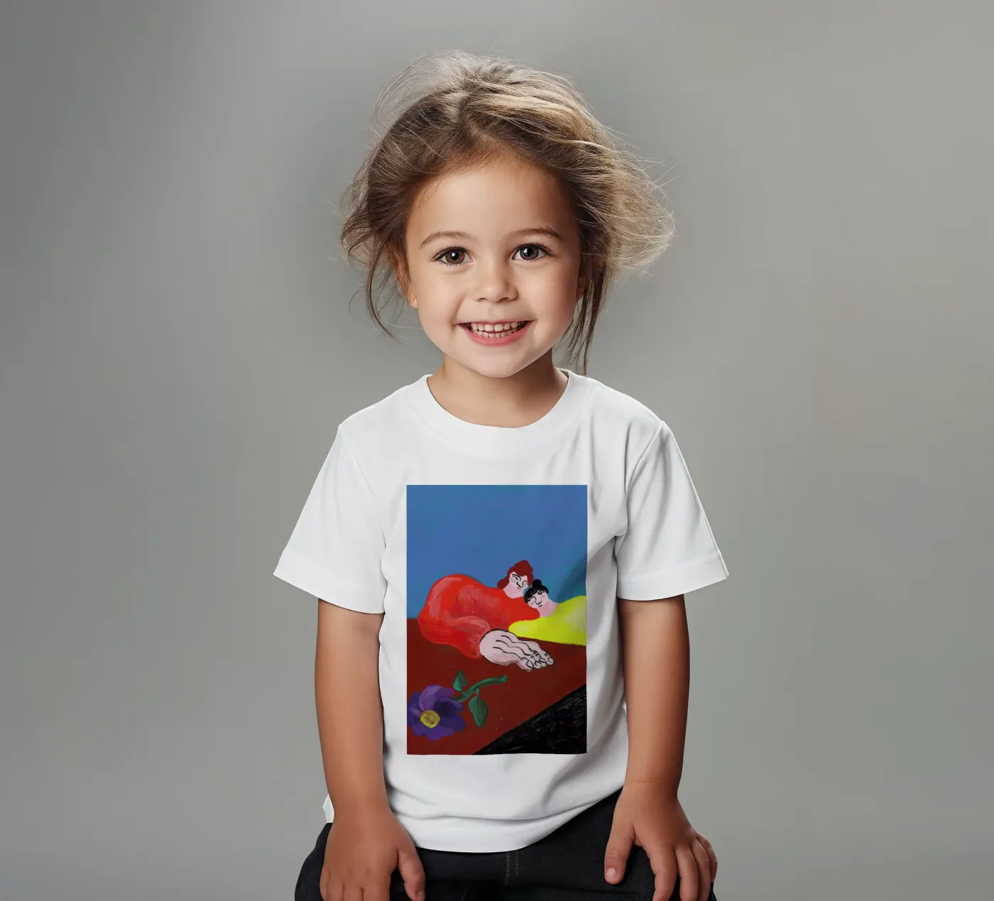 Datenight kinder t-shirt van Nudes and Croissants