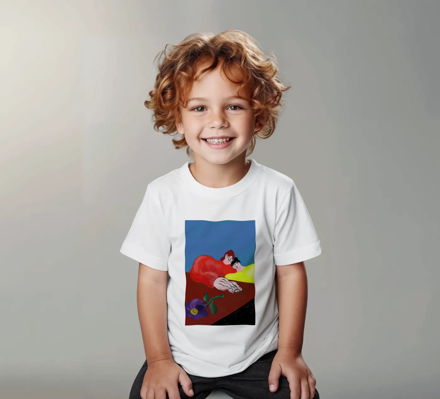 Datenight kinder t-shirt van Nudes and Croissants