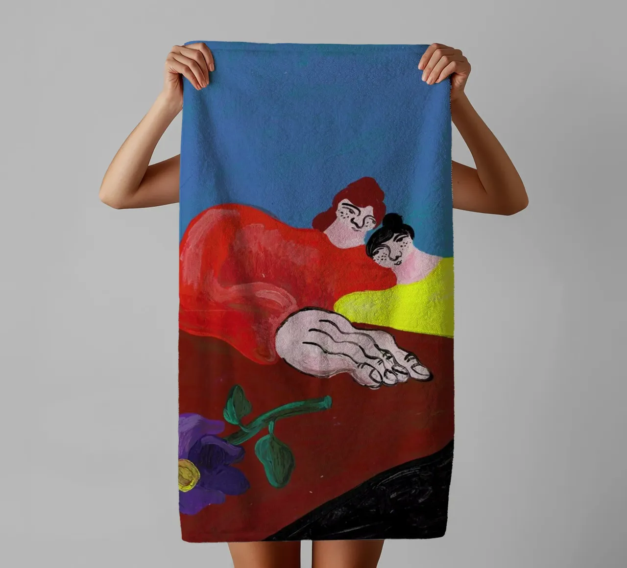 Datenight towel by Nudes and Croissants