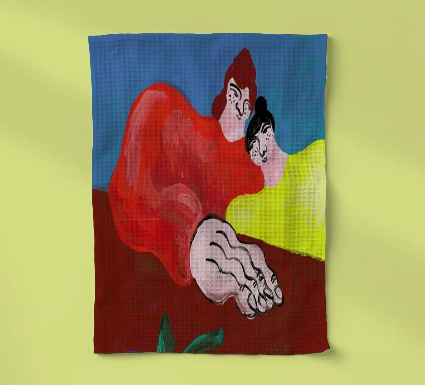 Datenight torchon de Nudes and Croissants