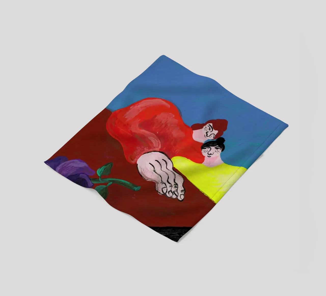 Datenight fleecedeken van Nudes and Croissants