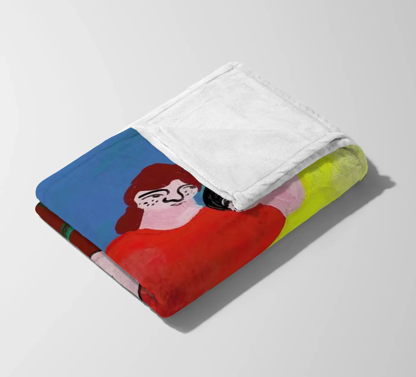 Datenight fleece blanket by Nudes and Croissants