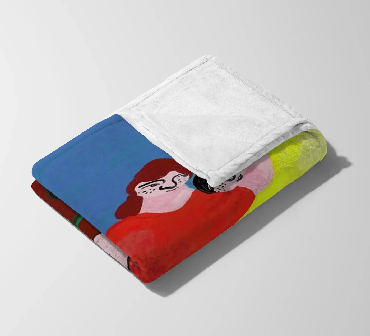 Datenight fleece blanket by Nudes and Croissants