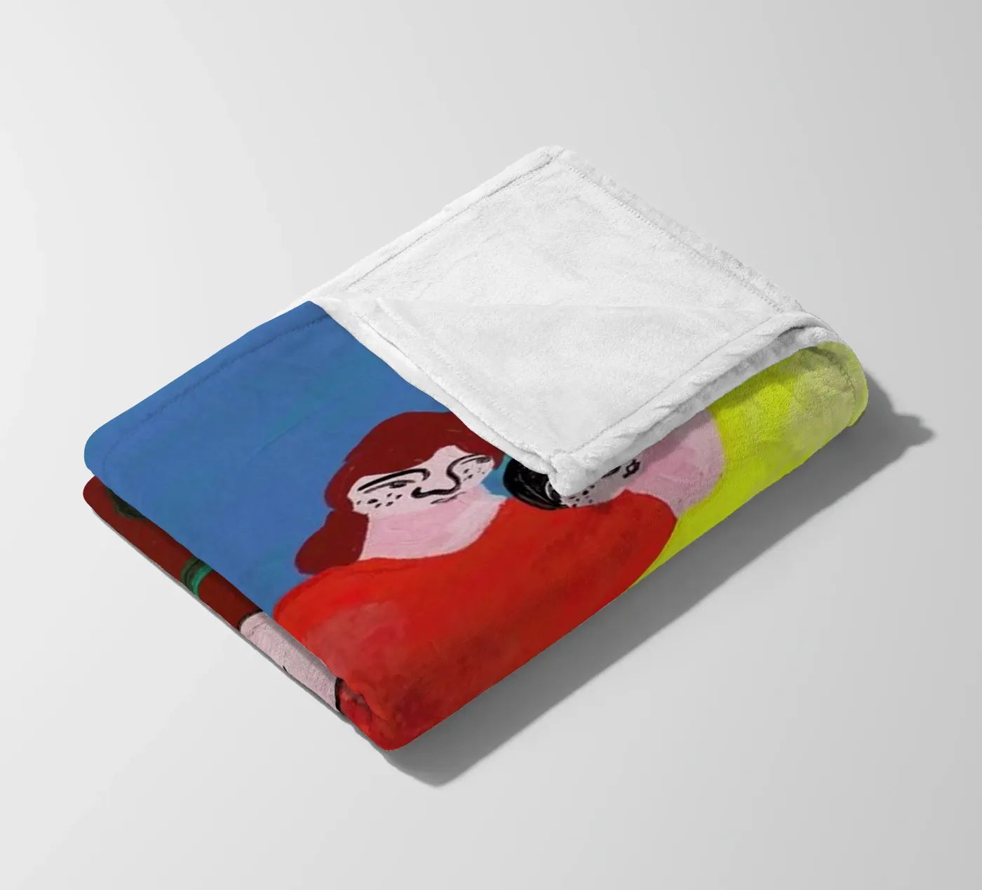 Datenight fleece blanket by Nudes and Croissants