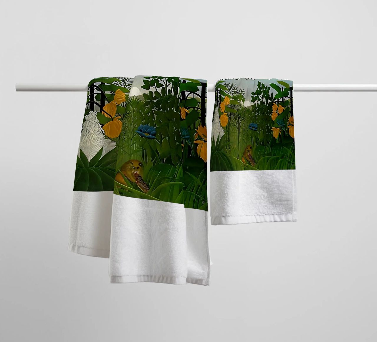 The Repast of the Lion by Henri Rousseau towel by tokovictory