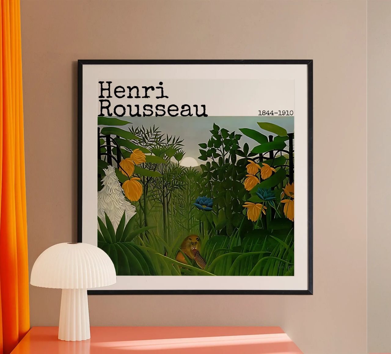 The Repast of the Lion by Henri Rousseau poster by tokovictory
