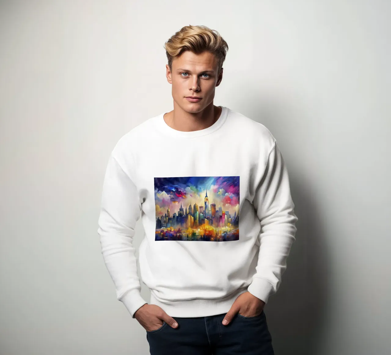New York USA felpa da 🎨 Point and Art