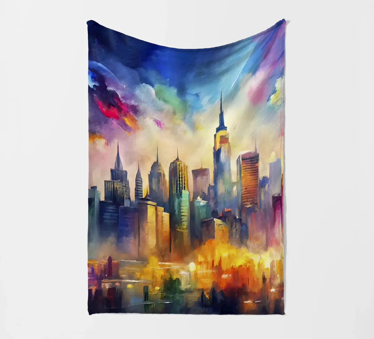 New York USA coperta in pile da 🎨 Point and Art