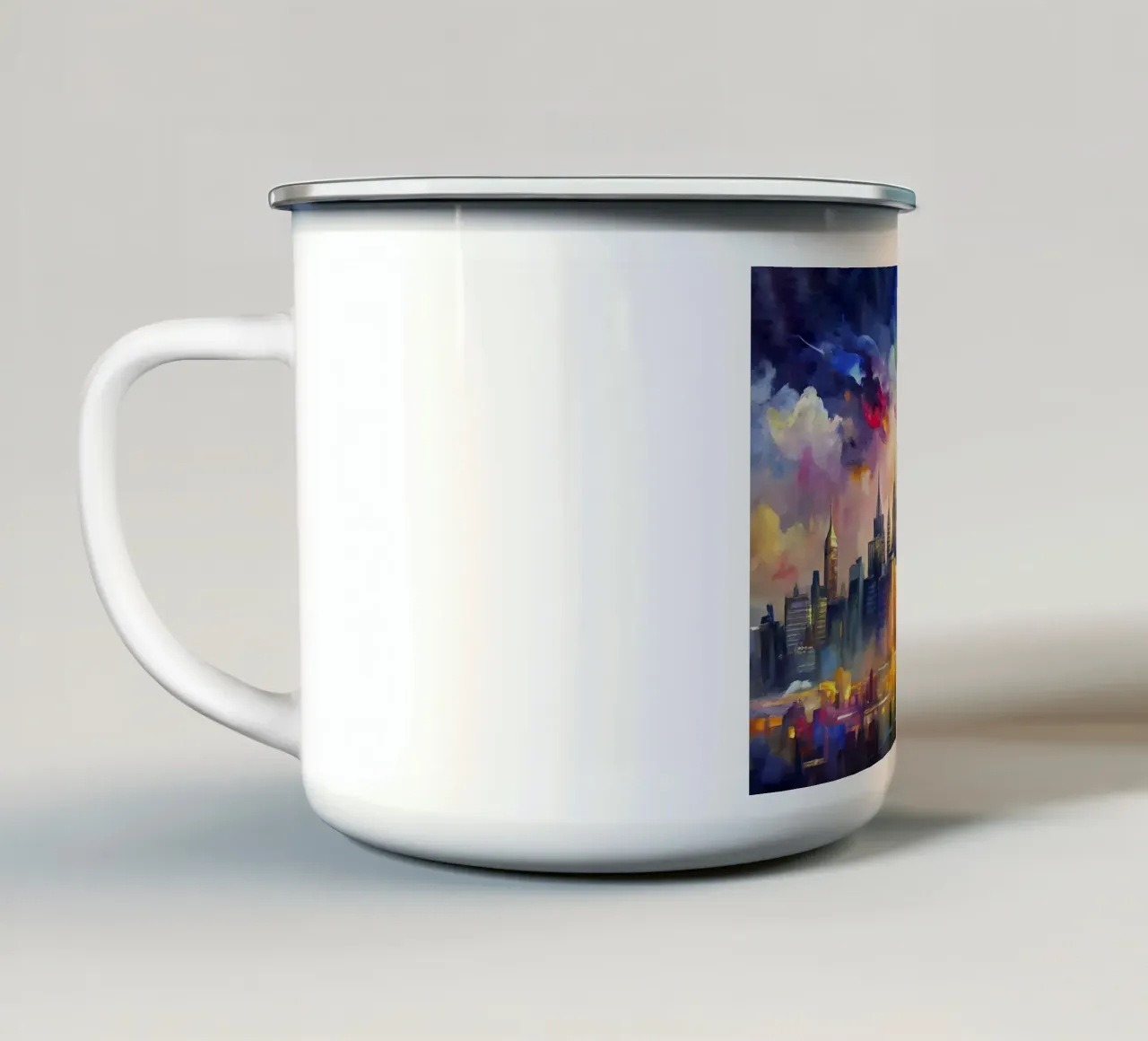 New York USA tazza in smalto da Point and Art