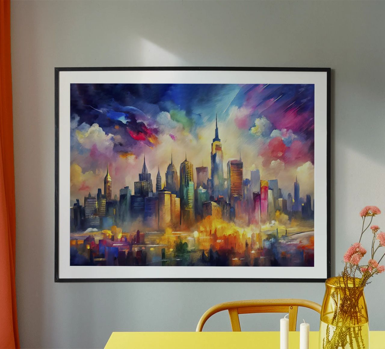 New York, USA Poster von Point and Art