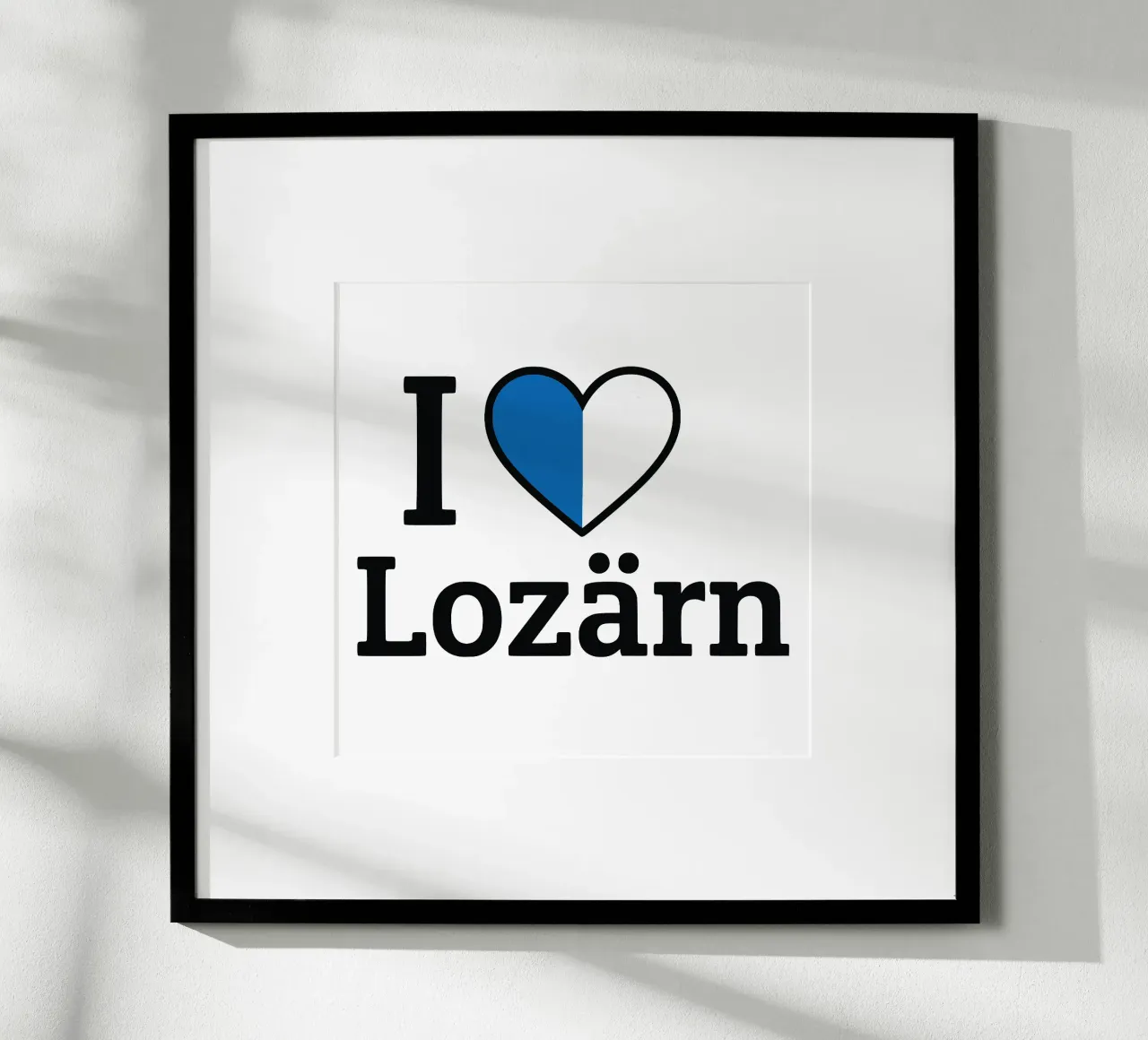 Amo Lozärn poster con telaio in alluminio da LucernePictures