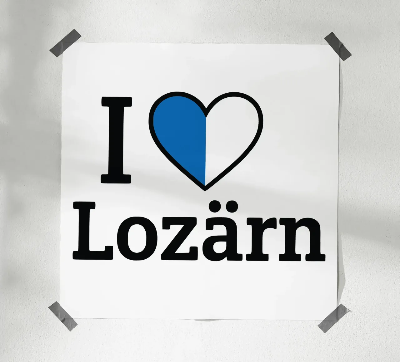 Amo Lozärn poster con telaio in alluminio da LucernePictures