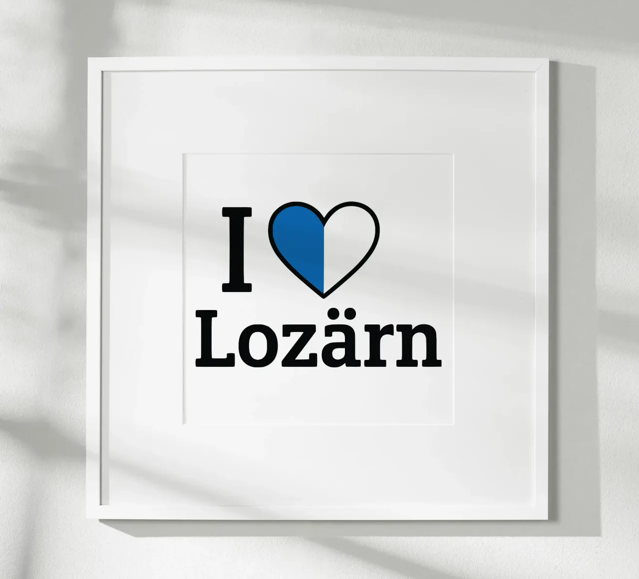 Amo Lozärn poster con telaio in alluminio da LucernePictures