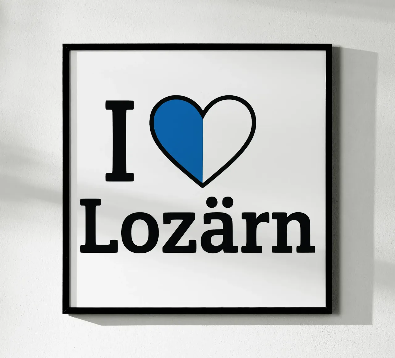 Amo Lozärn poster con telaio in alluminio da LucernePictures