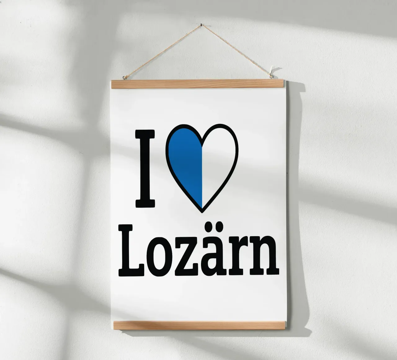 Amo Lozärn poster con telaio in alluminio da LucernePictures