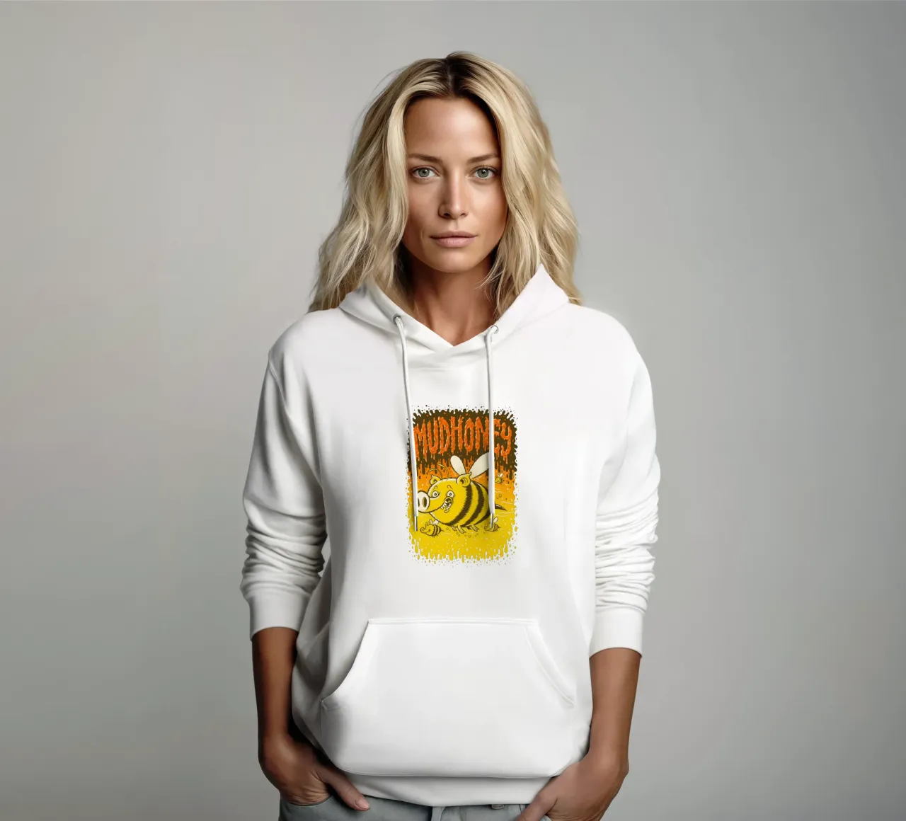 Mudhoney felpa con cappuccio da aylaholic