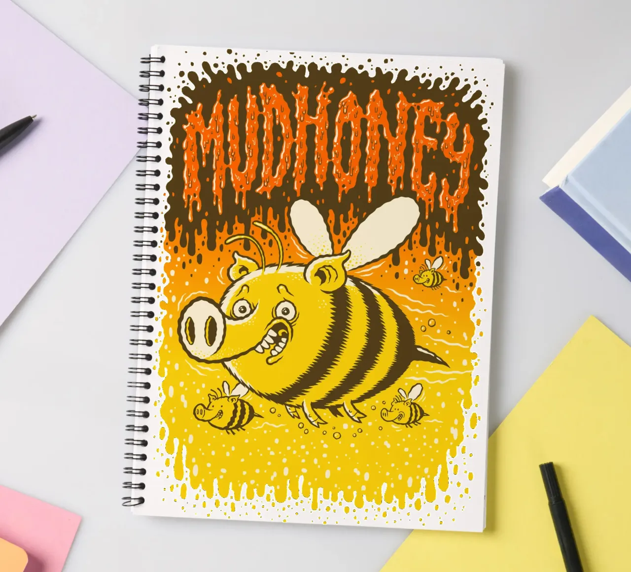 Mudhoney spiral notebook by aylaholic
