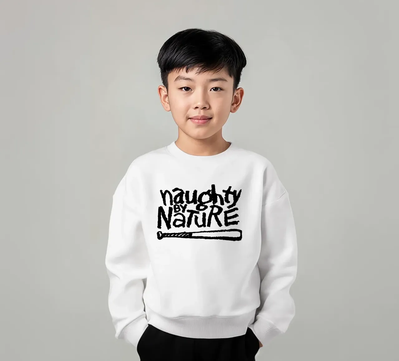 Naughty by Nature kids sweatshirt by aylaholic