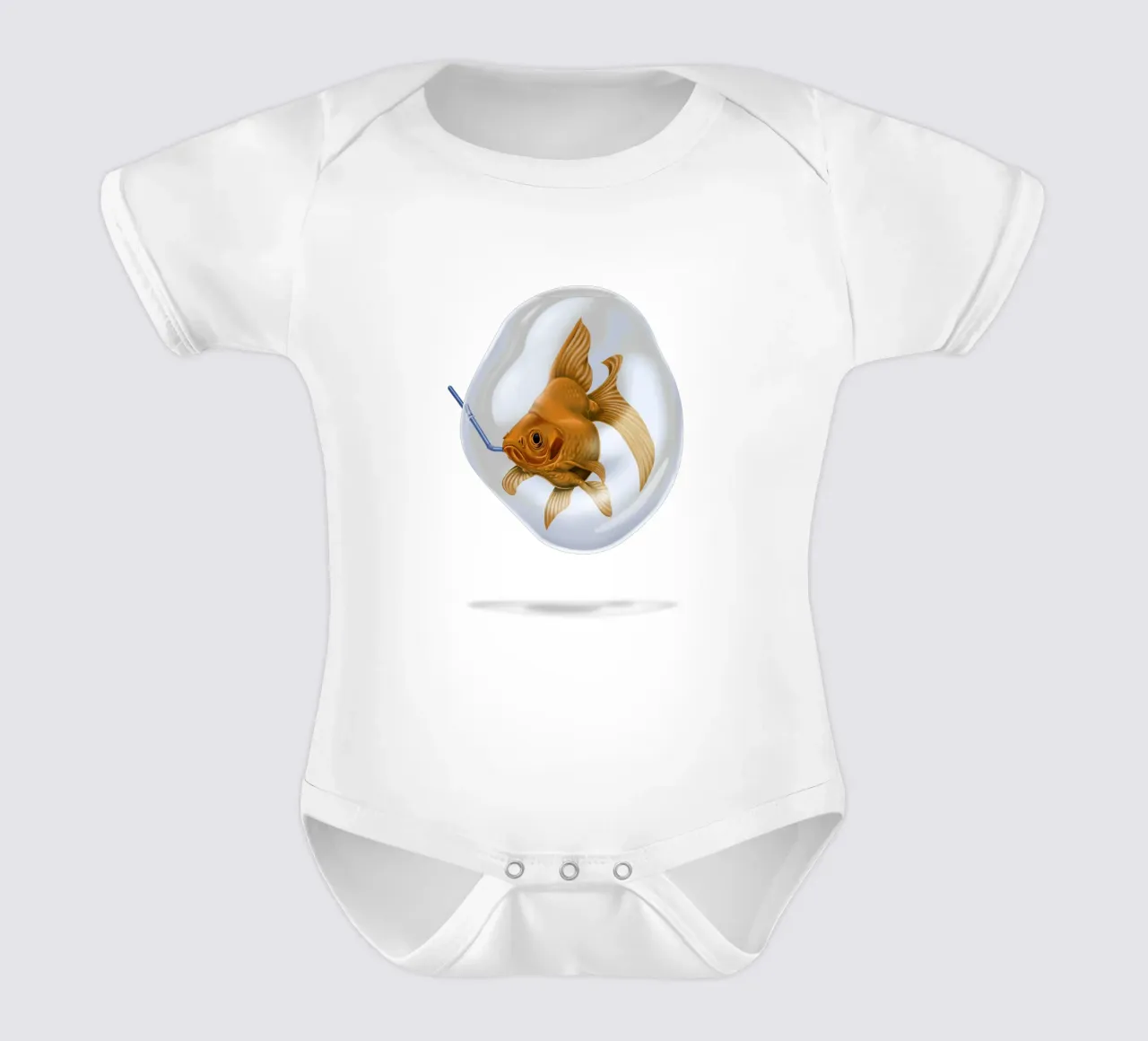 A breath of fresh air (Wordless) body neonato maniche corte da Rob Art | Illustration