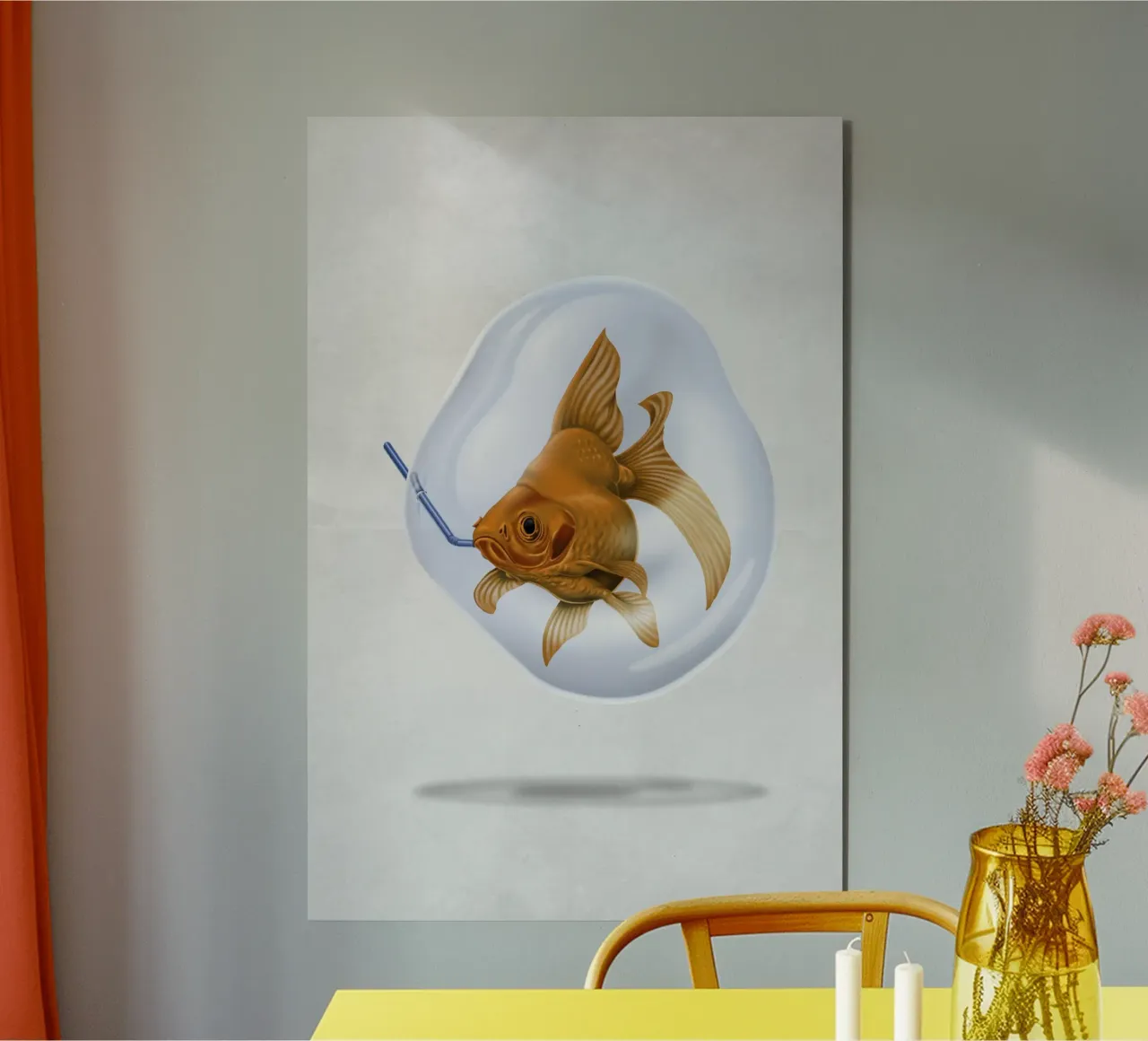 A breath of fresh air (Wordless) alluminio dibond da Rob Art | Illustration