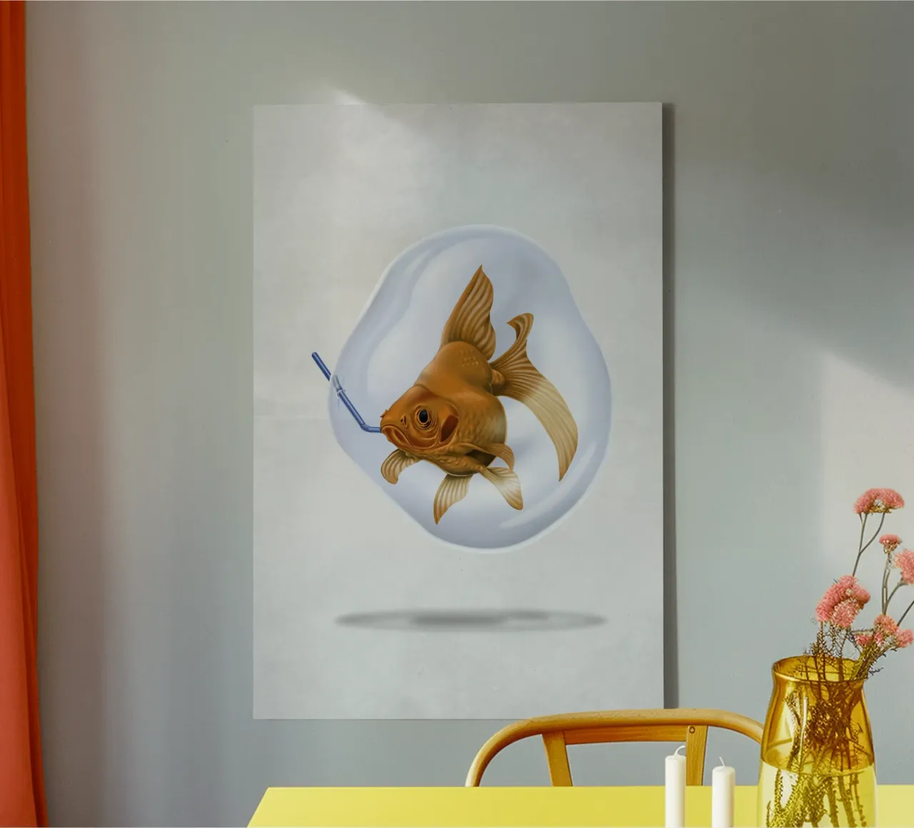 A breath of fresh air (Wordless) tela con Cornice a cassetta da Rob Art | Illustration