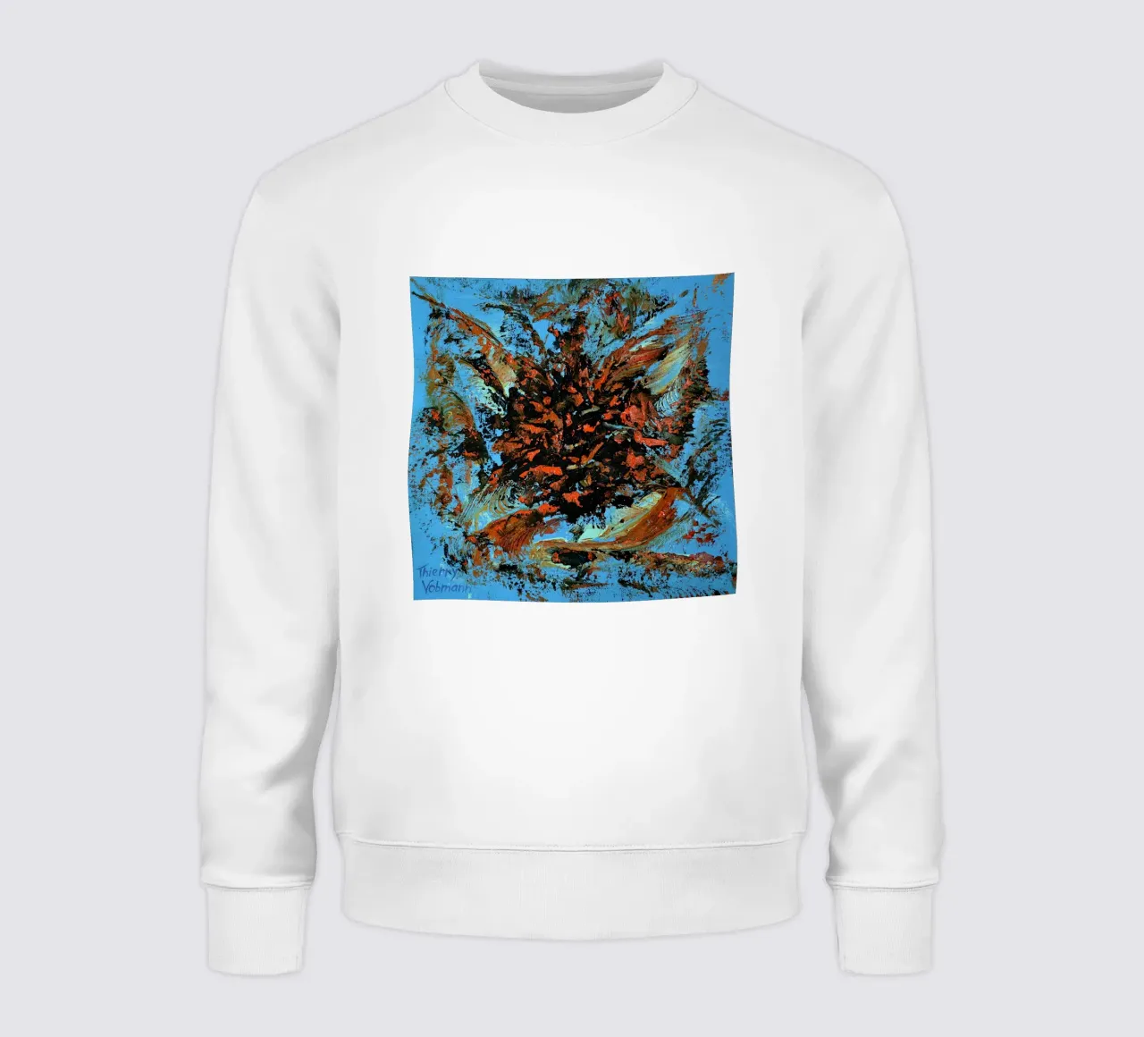 HEAVY TEXTURED ART 3 felpa da Thierry Vobmann Abstract painting