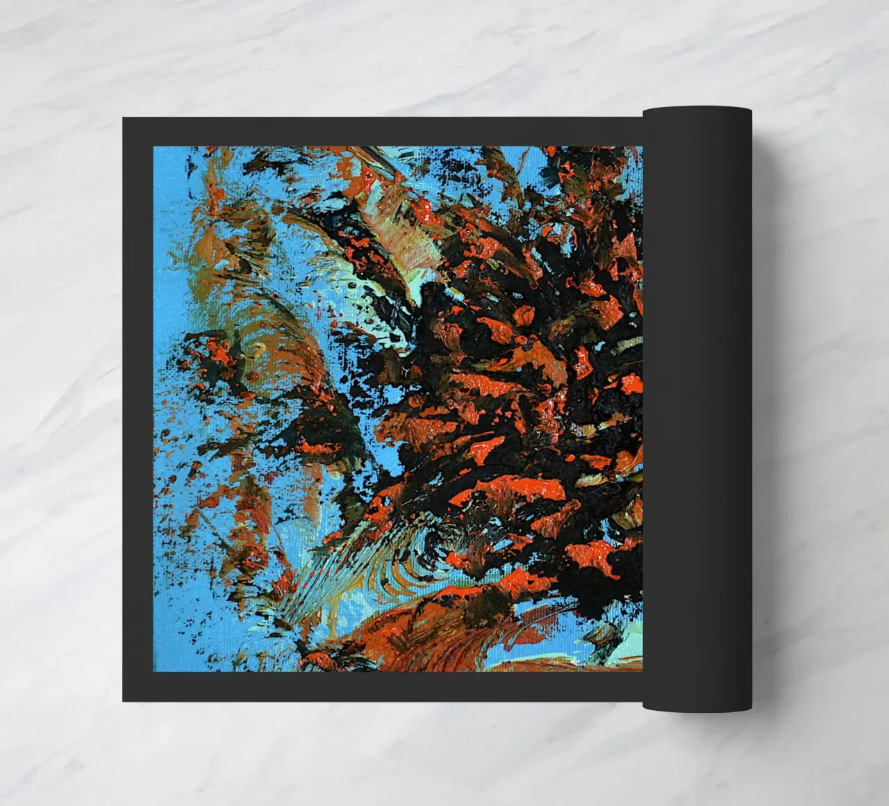 HEAVY TEXTURED ART 3 zerbino da Thierry Vobmann Abstract painting