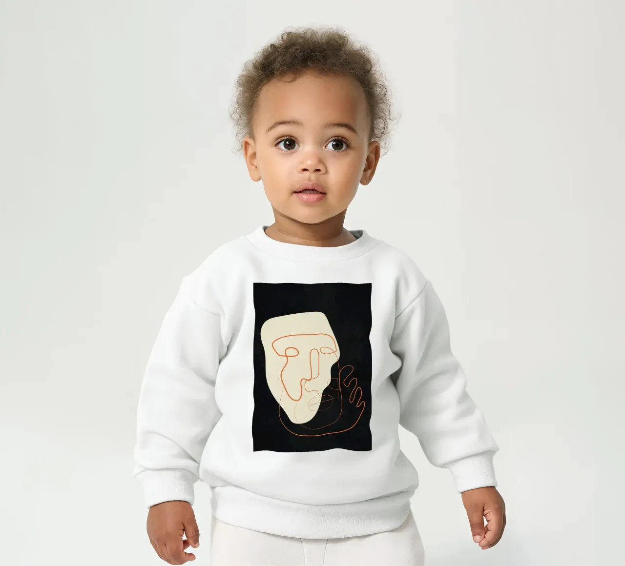 Abstract Portrait 2 baby sweatshirt van cityart