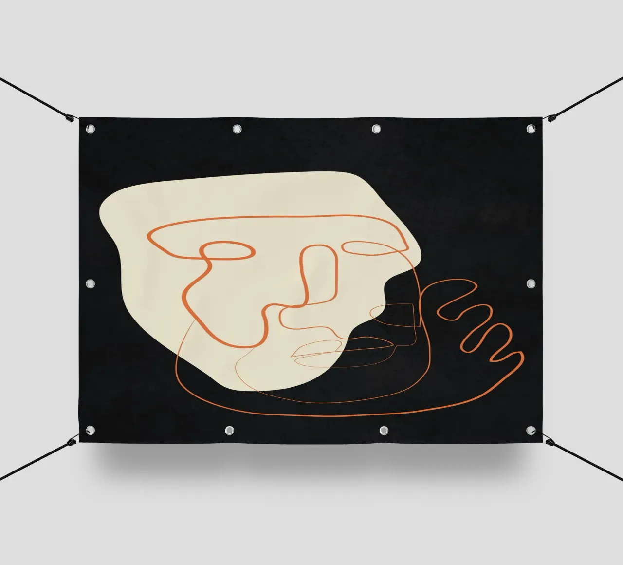 Abstract Portrait 2 telo in pvc da cityart