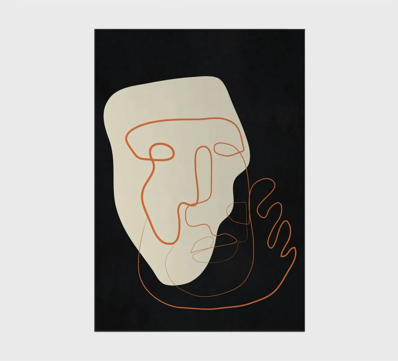 Abstract Portrait 2 notebook by cityart