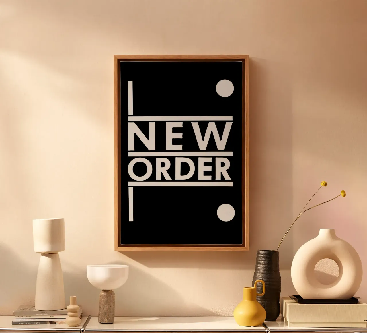 New Order tela con Cornice a cassetta da aylaholic