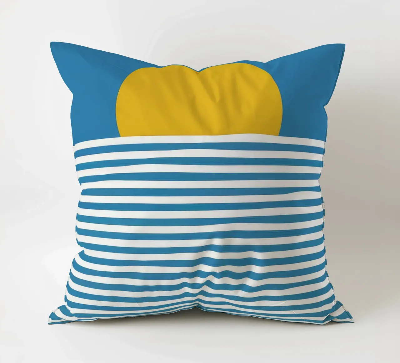 Golden Ocean Lullaby decorative cushion by Moonlite Desire