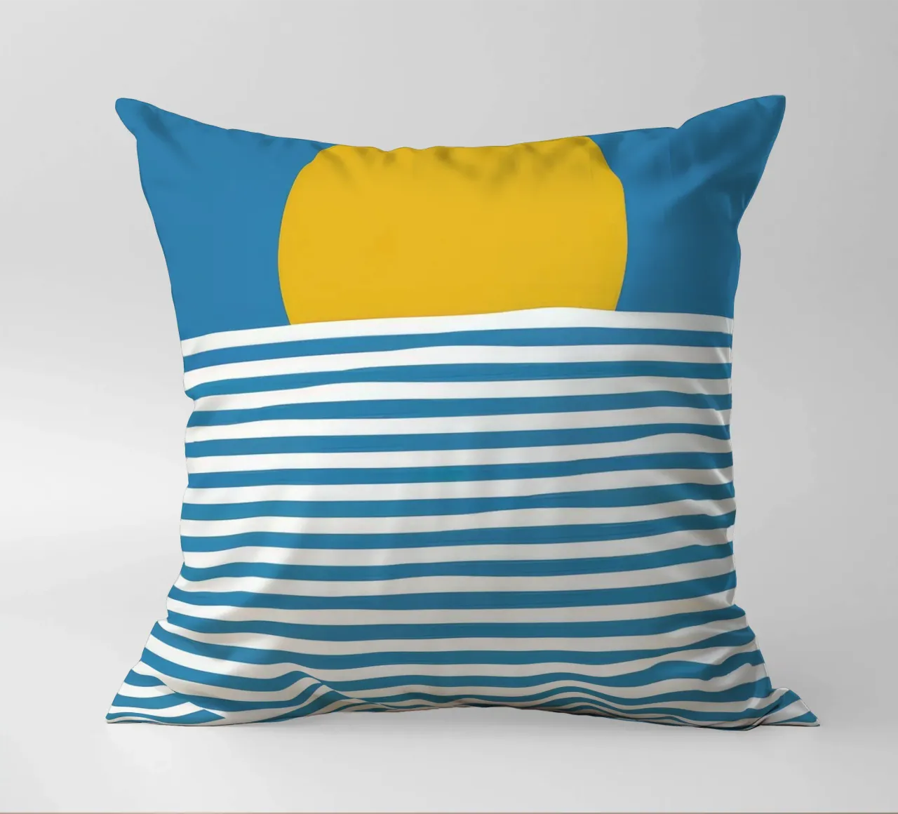 Golden Ocean Lullaby decorative cushion by Moonlite Desire