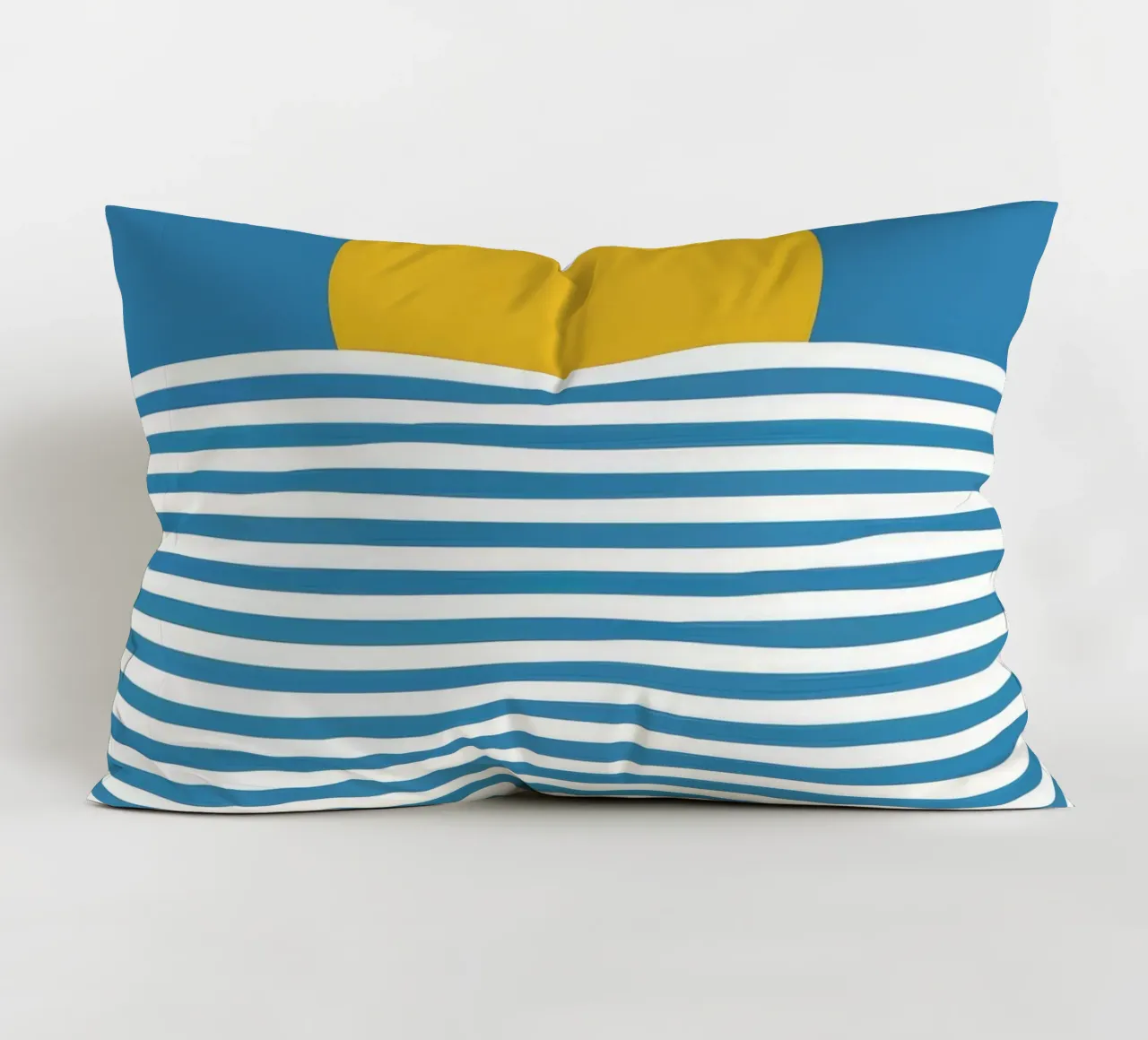 Golden Ocean Lullaby decorative cushion by Moonlite Desire