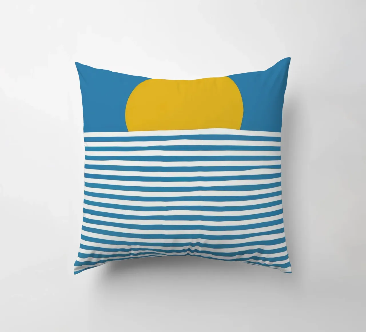 Golden Ocean Lullaby decorative cushion by Moonlite Desire