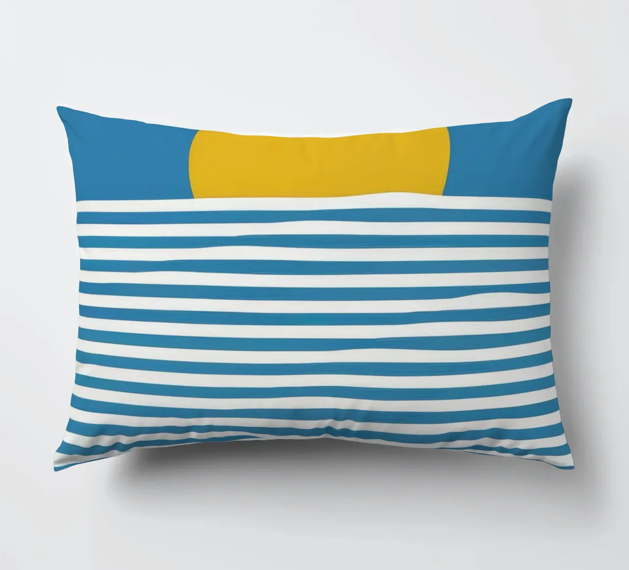 Golden Ocean Lullaby decorative cushion by Moonlite Desire