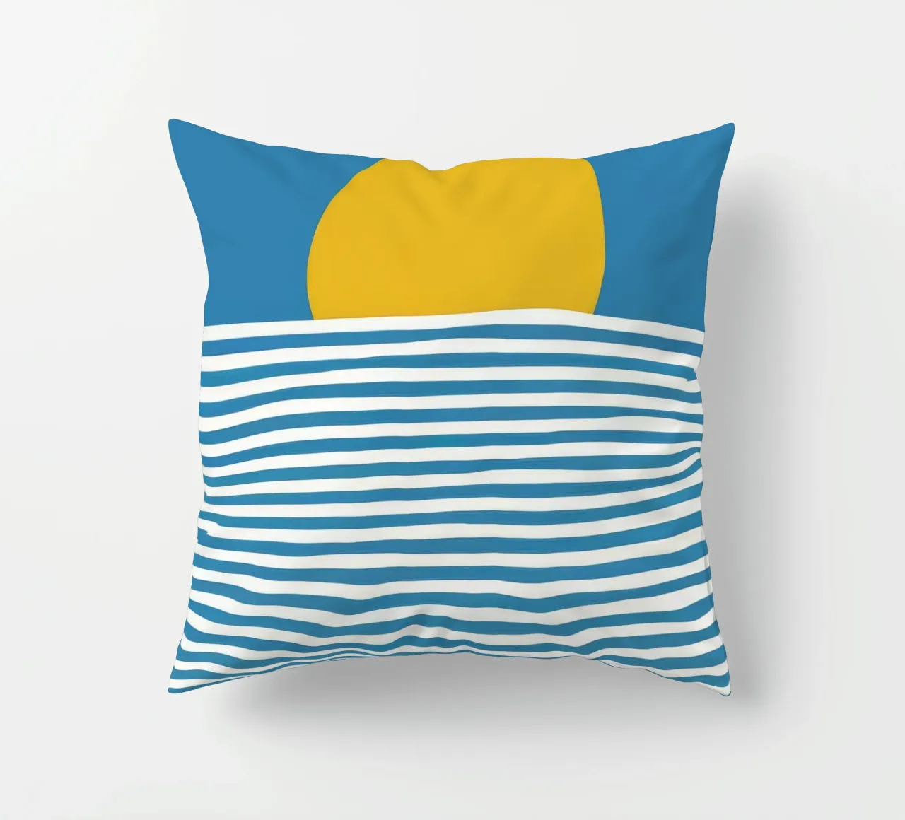 Golden Ocean Lullaby decorative cushion by Moonlite Desire