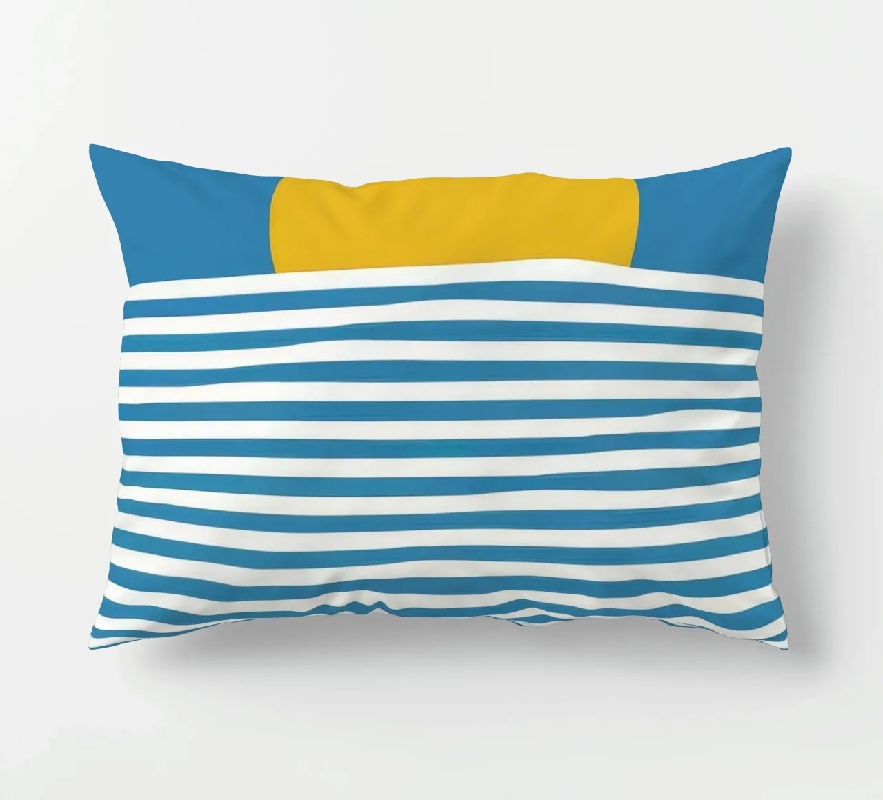 Golden Ocean Lullaby decorative cushion by Moonlite Desire